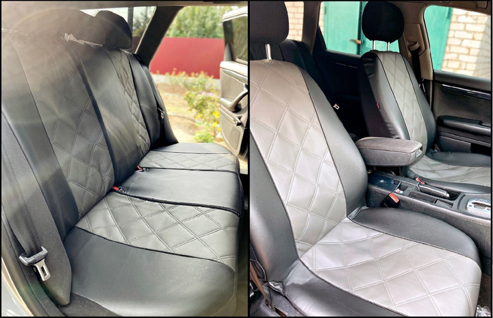 Авто чехлы из эко кожи Fiat Siena (1996-2016) Pok-ter ELIT Premium с ...