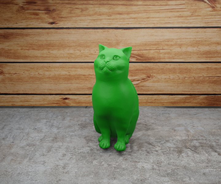 Статуетка кот Зелений, що сидить, 5 см - зображення 2