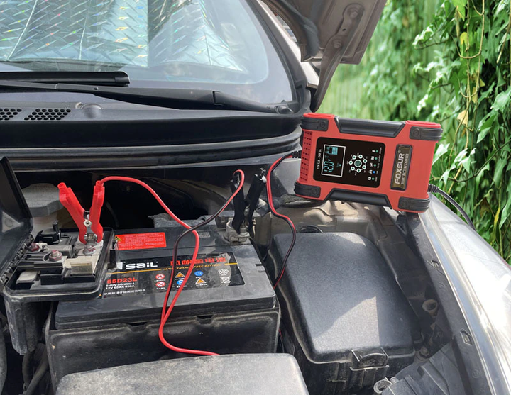 Зарядний пристрій для автомобільного акумулятора Foxsur 12 V 12 A / 24 V 6 A KL12V12A - зображення 4