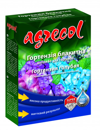 Комплексне мінеральне добриво для гортензій Agrecol (Агрекол), 200г, 30113 - Фото 1 Комплексне мінеральне добриво для гортензій Agrecol (Агрекол), 200г, 30113 - зображення 1