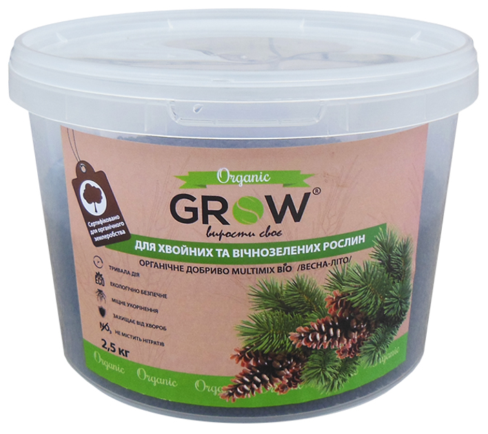 Органическое удобрение для хвойных и вечнозеленных культур ТМ Grow ...