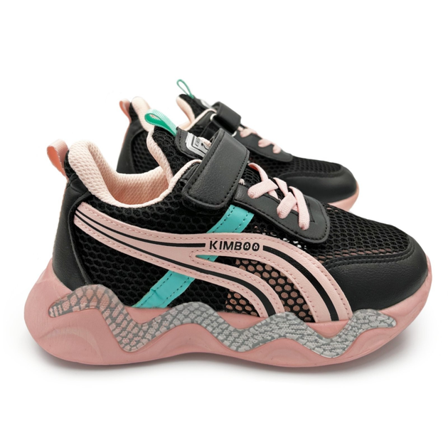 Детские кроссовки для девочки Kimboo, 34р (стелька 22.0см) черный от ...