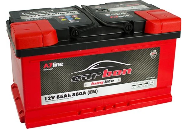 Автомобильный аккумулятор 85 Ah/12V CARBON sb_низкий Euro - изображение 2
