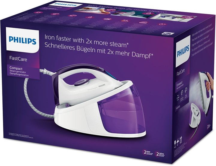 Żelazko z generatorem pary Philips GC 6720/30 FastCare Compact - obraz 6