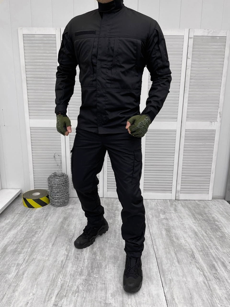 Тактичний костюм Ріпстоп армійський Black XXL - зображення 1