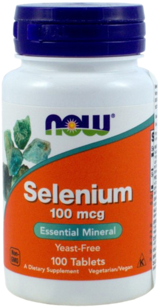 Now Foods Selen 100 mcg 100 tabletek Odporność (N1480) - obraz 1