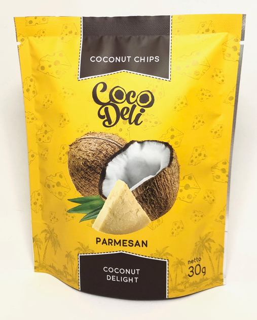 Чипсы кокосовые c пармезаном, 30 г, CocoDeli от продавца: БЕЗЛИШНЕГО ...