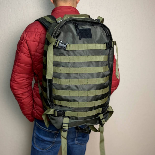 Зеленый тактический рюкзак 30 л Voin крепкий туристический многофункциональный мужской - изображение 1