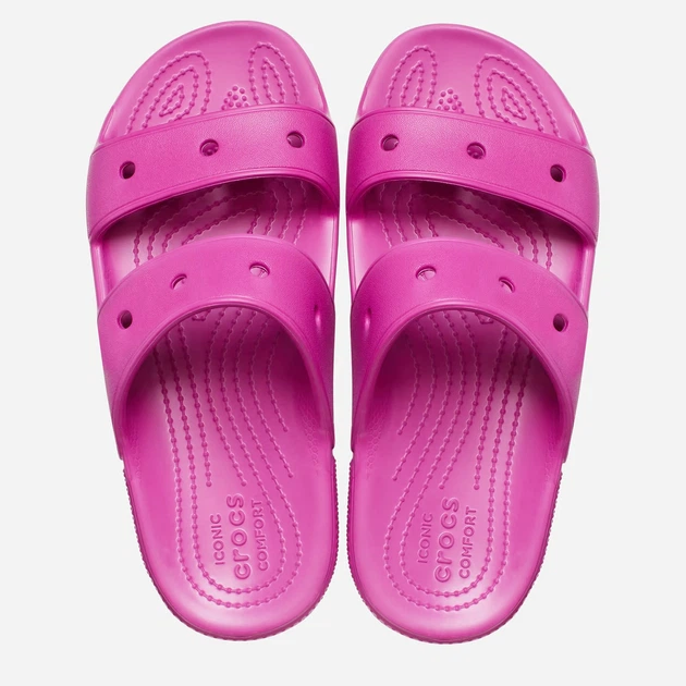Klapki damskie Crocs CR206761-FXFU 39-40 (M7/W9) 25 cm Fuksja (191448913899) - obraz 3