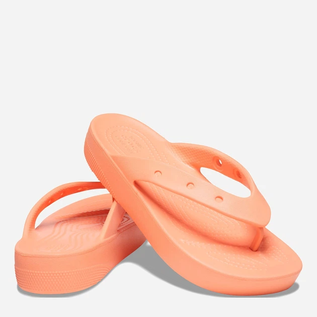 Klapki japonki damskie Crocs CR207714-PAPA 38-39 (W8) 24.6 cm Pomarańczowe (191448991705) - obraz 2