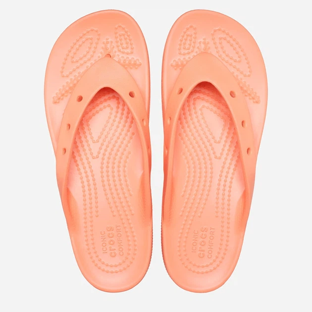 Klapki japonki damskie Crocs CR207714-PAPA 38-39 (W8) 24.6 cm Pomarańczowe (191448991705) - obraz 3