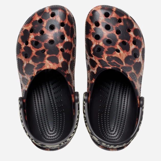 Chodaki damskie Crocs Classic Animal Remix CR207840-BKMA 42-43 (M9/W11) 27 cm Czarny/Pomarańczowy (191448995086) - obraz 3