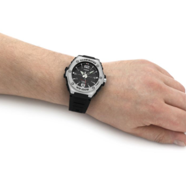 Кварцевые спортивные наручные часы Casio Collection MWA-100H-1AVEF с полимерным ремешком - изображение 2
