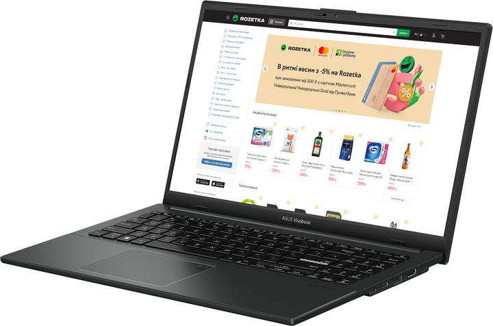 Ноутбук ASUS Vivobook Go 15 E1504FA-BQ091 (90NB0ZR2-M00410) Mixed Black ...