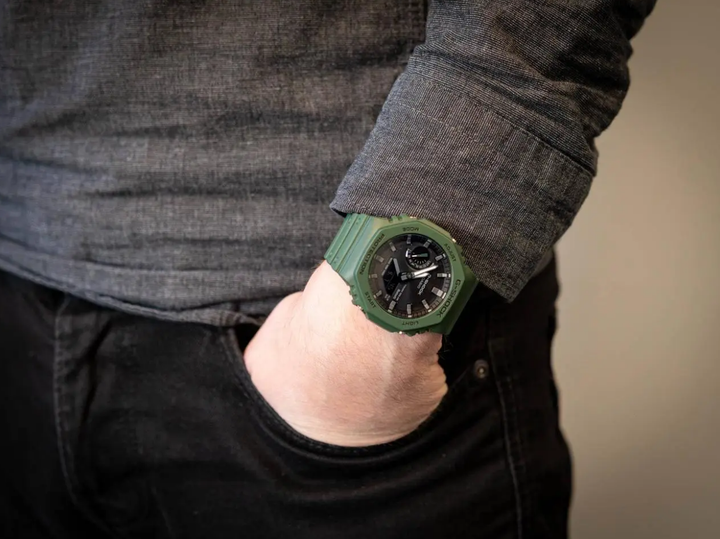 Наручний годинник Casio GA-B2100-3AER 20 Бар Зелений - зображення 3