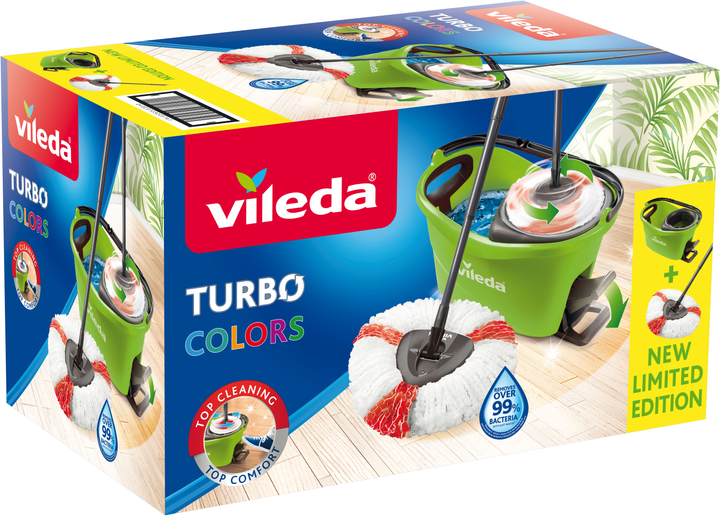 Набір для прибирання Vileda Turbo Colors Green (4023103205161) – в ...