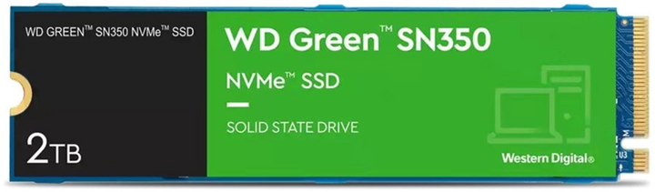 Dysk SSD Western Digital Green SN350 2TB M.2 NVMe PCIe 3.0 QLC (WDS200T3G0C) - obraz 1