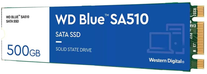 Dysk SSD Western Digital Blue 500 GB M.2 SATAIII TLC 3D (WDS500G3B0B) - obraz 2