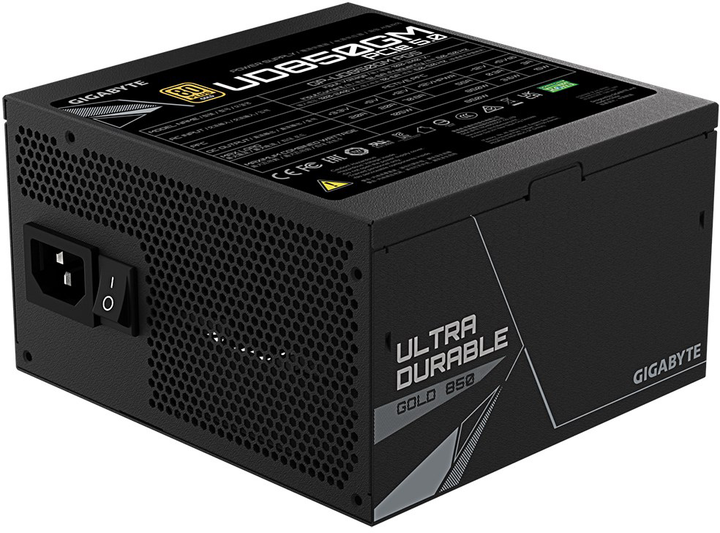 Zasilacz Gigabyte 850 W 20+4 pin ATX ATX Czarny (GP-UD850GM PG5) - obraz 4