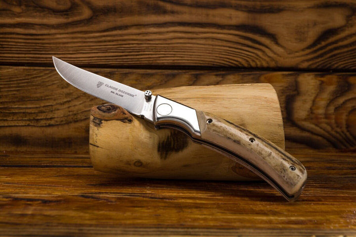 Охотничий складной нож Claude Dozorme, EOK Mister Blade, ручка из рога оленя (1.15.140.79) - изображение 2