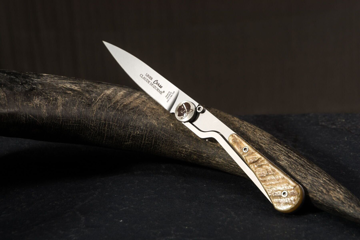 Нож карманный Claude Dozorme, Corsica Liner Lock, ручка из рога барана (1.92.142.37) - изображение 2