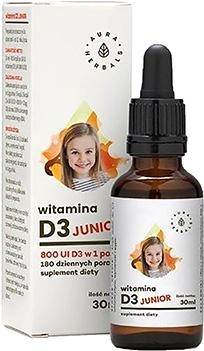 Witamina D3 Aura Herbals Junior 30 ml (AH665) - obraz 1