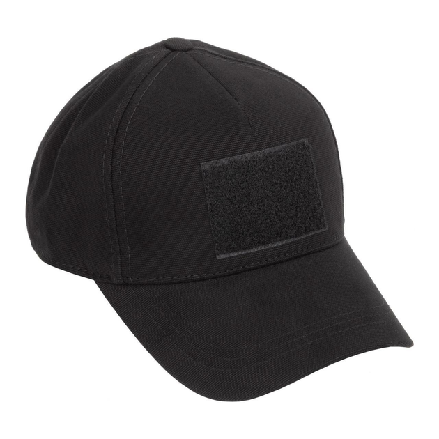 Бейсболка тактическая военная Legion 100% Х/Б Black армейская черная кепка TR_1455 - изображение 1