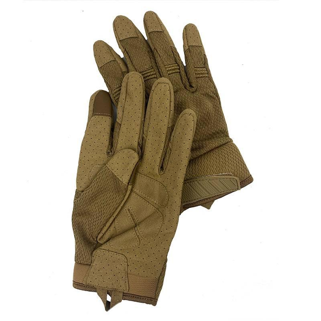 Перчатки тактические армейские с пальцами ВСУ 20222179 9999 XL койот (OPT-8051) - изображение 2