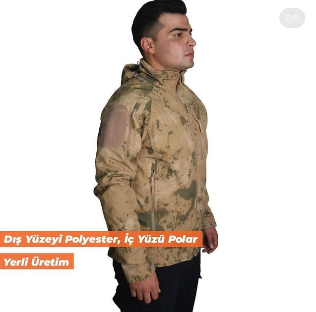 Тактична зимова куртка SOFTSHELL MULTICAM Wolftrap Розмір: XL (52) - зображення 2