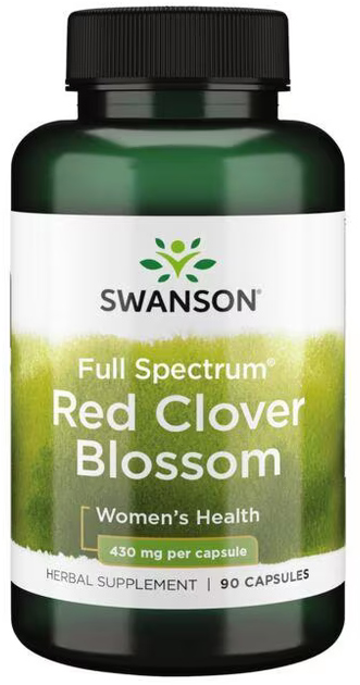 Червона конюшина Swanson Red Clover Blossom 430 мг 90 капсул (SW1342) - зображення 1