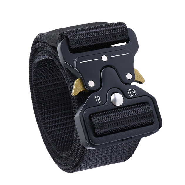 Мужской ремень Tactical Belt 145 см Черный - изображение 3