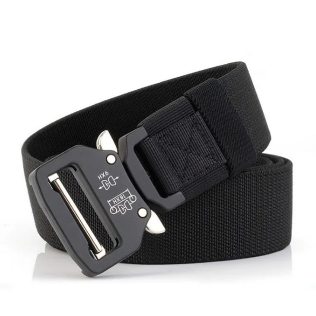 Мужской ремень Tactical Belt 145 см Черный - изображение 5