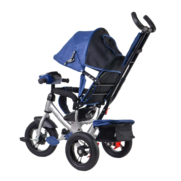 Трехколесный велосипед с родительской ручкой и пультом Best Trike от 18 месяцев Синий - Фото 6 Трехколесный велосипед с родительской ручкой и пультом Best Trike от 18 месяцев Синий - изображение 6