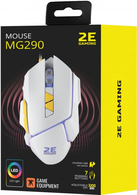 Комп'ютерна миша 2E MG290 GAMING, White (2E-MG290UWT) - изображение 4