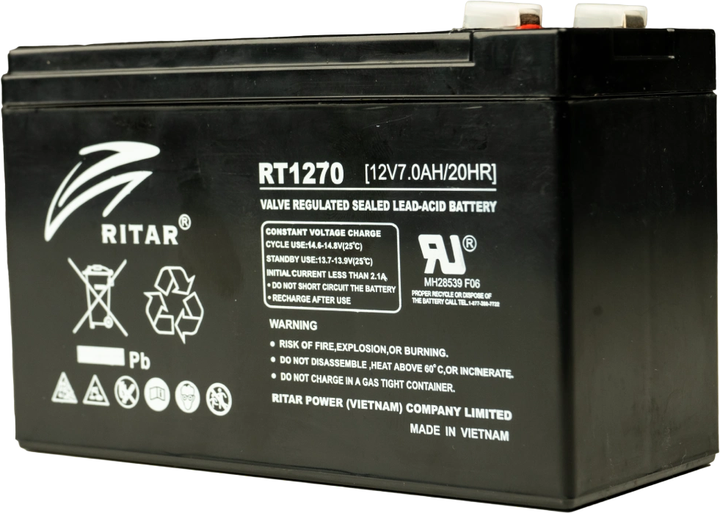 Аккумуляторная батарея Ritar RT1270 12V 7Ah AGM (RTB1270) – фото ...