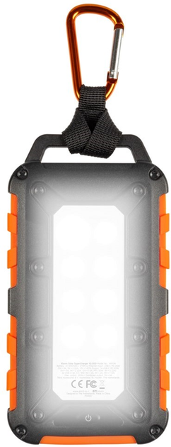 Powerbank solarny Xtorm XXR104 10000 mAh IPX4 Black/Orange - obraz 5