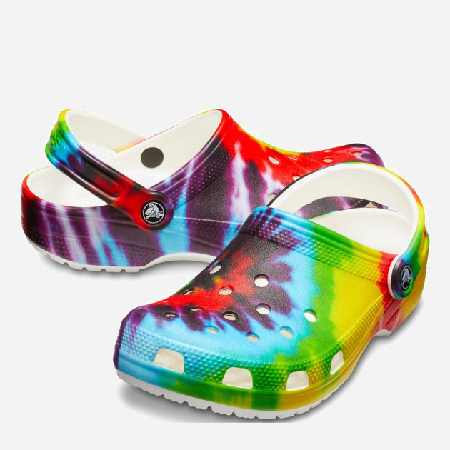 Жіночі крокси Crocs Classic Tie-Dye Graphic CR205453-MLT 37-38 (M5/W7) 23 см Різнокольорові (191448236790) - зображення 2