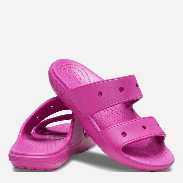 Klapki damskie Crocs CR206761-FXFU 39-40 (M7/W9) 25 cm Różowe (191448913899) - obraz 2