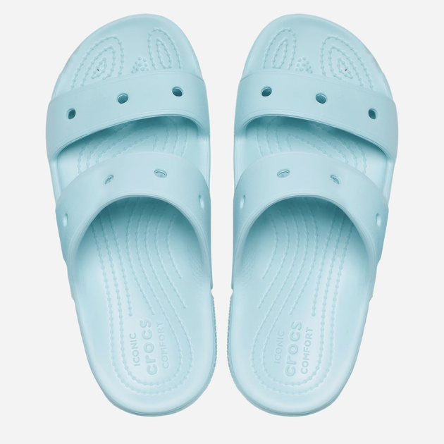 Жіночі шльопанці Crocs CR206761-PUWA 41-42 (M8/W10) 26 см Світло-блакитні (191448913622) - зображення 3