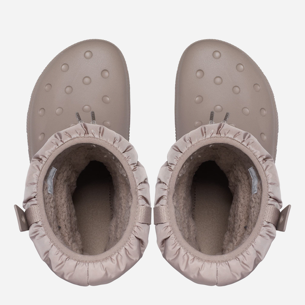 Śniegowce damskie wysokie ocieplane Crocs CR207312-MUSH 36-37 (W6) 22.9 cm Brązowe (196265147175) - obraz 3