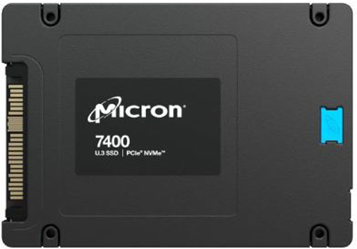 Micron 7400 PRO 1.92TB U.3 NVMe PCIe 4.0 3D NAND (TLC) (MTFDKCB1T9TDZ-1AZ1ZABYYR) - зображення 1