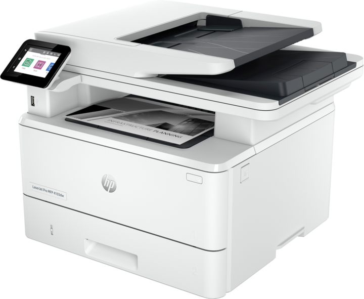 БФП HP LaserJet Pro 4103dw, with Wi-Fi, Ethernet, ADF (2Z627A) + Panasonic KX-TG1611UAH Grey у подарунок! - зображення 4