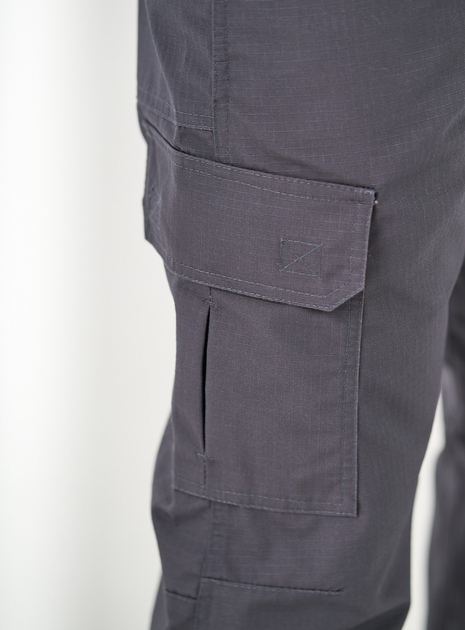 Тактичні штани UKM 50 (M) сірий прямі ріп стоп - зображення 2