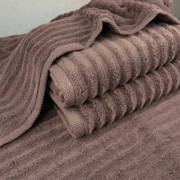 Рушник махровий GM Textile 50x90см Преміум якості Зеро Твіст 550г/м2 (Шоколад) - зображення 3