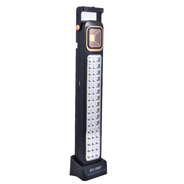 Ліхтар-прожектор 2в1 акумуляторний 3600 мАг, 48 LED, з USB-зарядкою, PowerBank та сонячною панеллю, HEL-6866T - зображення 6