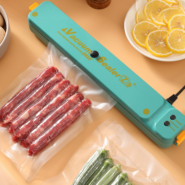 Вакуумний пакувальник для їжі Vacuum Sealer MA-28, Зелений - зображення 2