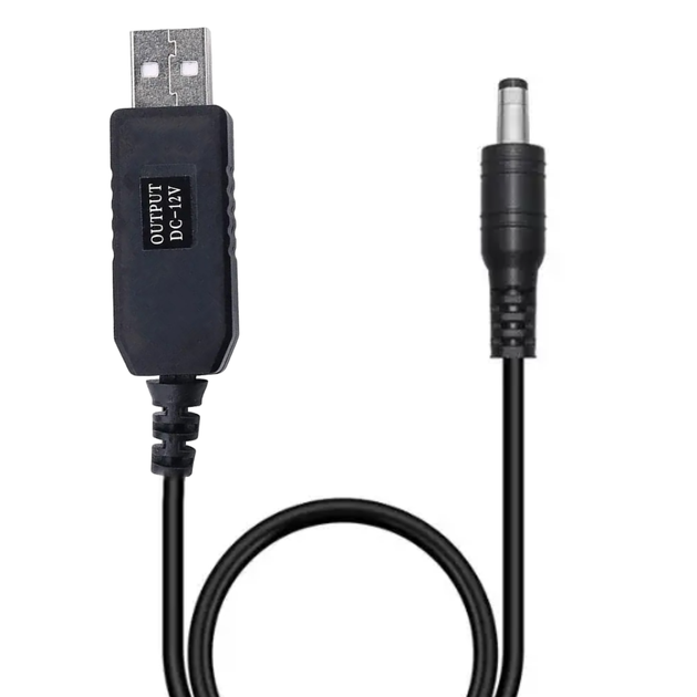 Кабель для WiFi роутера 12В, USB-DC для підключення до PowerBank - Фото 1 Кабель для WiFi роутера 12В, USB-DC для підключення до PowerBank - зображення 1