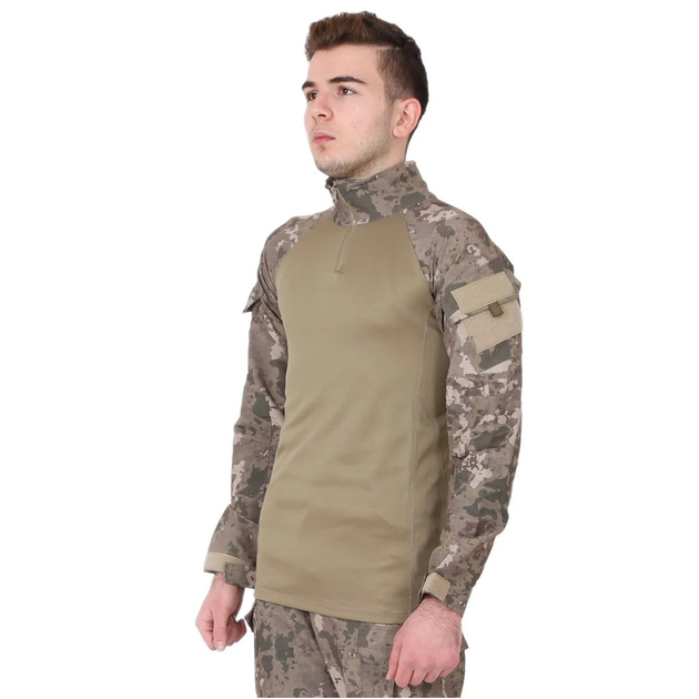 Сорочка чоловіча тактична з довгим рукавом для військових та армії ЗСУ, Хакі XL - зображення 2