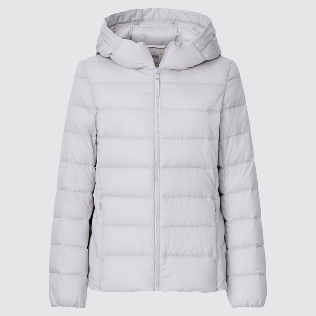 Пуховик демисезонный короткий женский Uniqlo 124453 XXL Серый ...