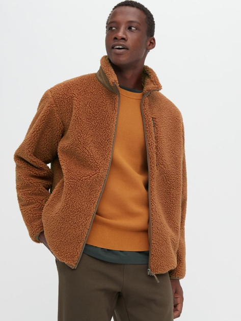 Куртка демисезонная мужская Uniqlo 189893775 S Коричневая (1159777341 ...